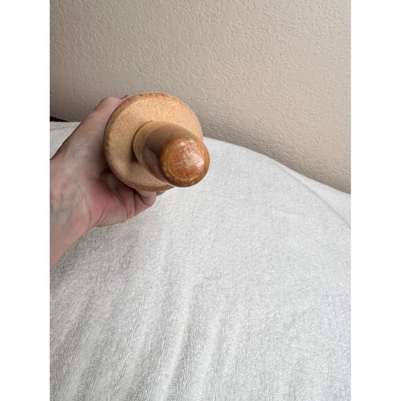 Vintage Foley Wooden Rolling Pin With Handles 18" - Picture 7 of 11